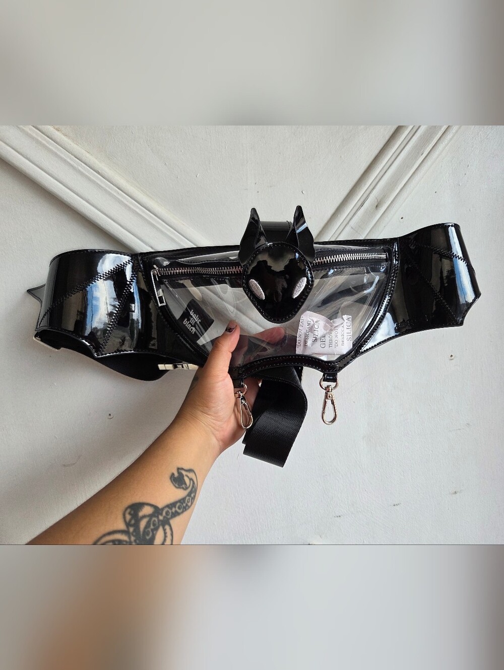 Foxblood Clear Bat Fanny Pack NEW🖤🥀